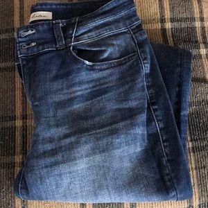 Kancan double button skinny jeans